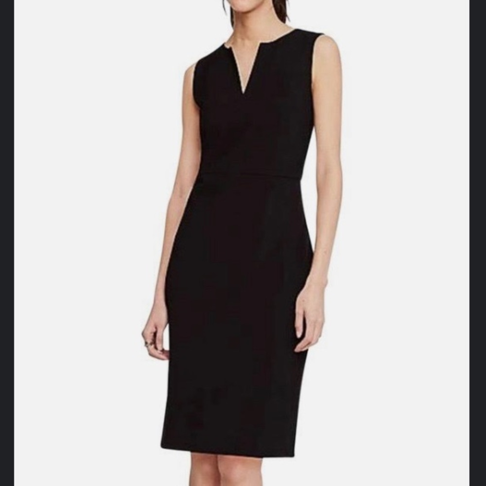 Ann Taylor Black Sheath Work Dress